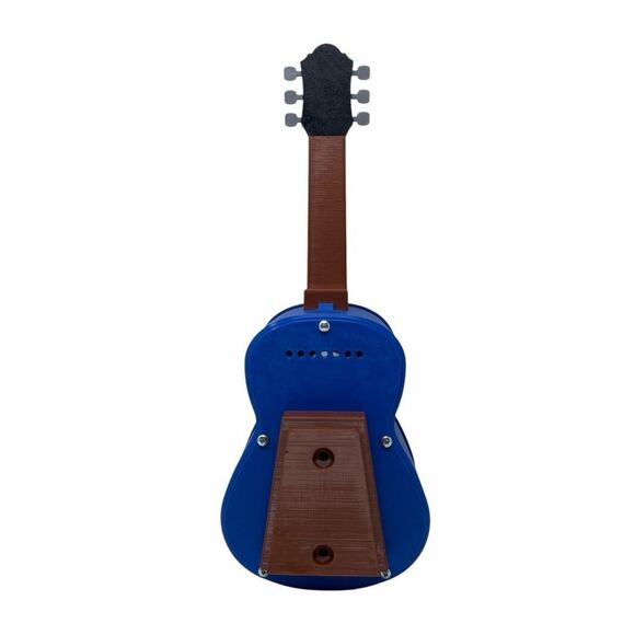 Classical Guitar Birdhouse Bright Blue Brown with Removable Back Unique 3D Print - Picture 8 of 12